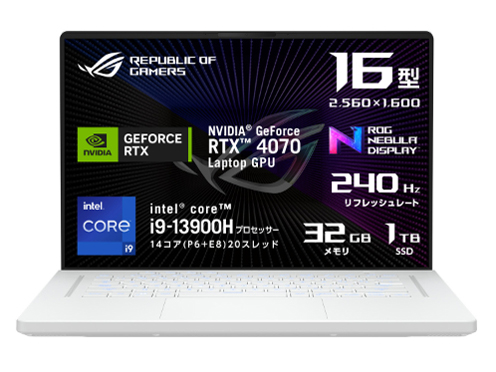 ROG Zephyrus G16 GU603VI GU603VI-I9R4070W [���[�����C�g�z���C�g] �̐��i�摜