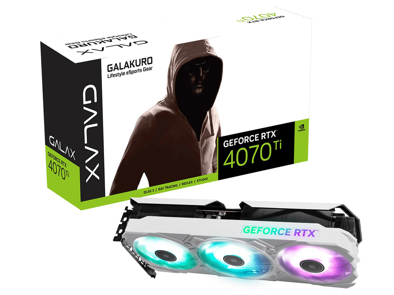 GK-RTX4070Ti-E12GB/WHITE/TP2 [PCIExp 12GB] �̐��i�摜
