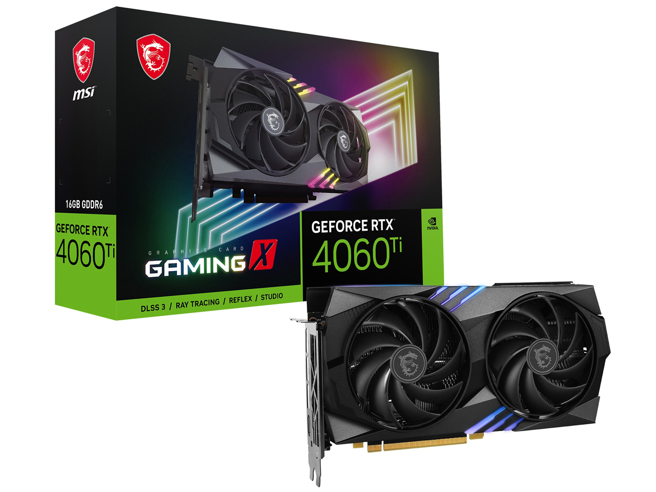 GeForce RTX 4060 Ti GAMING X 16G [PCIExp 16GB] �̐��i�摜