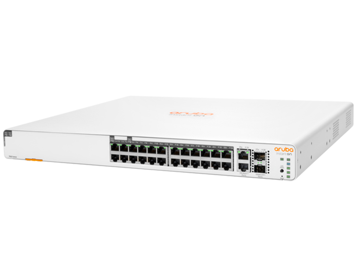 Aruba Instant On 1960 24G 20p Class4 4p Class6 PoE 2XGT 2SFP+ 370W Switch JL807A#ACF �̐��i�摜