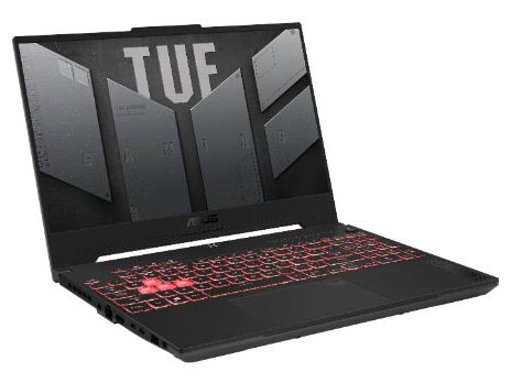 『本体 斜め1』 TUF Gaming A15 FA507NV FA507NV-R7R4060 [メカグレー] の製品画像
