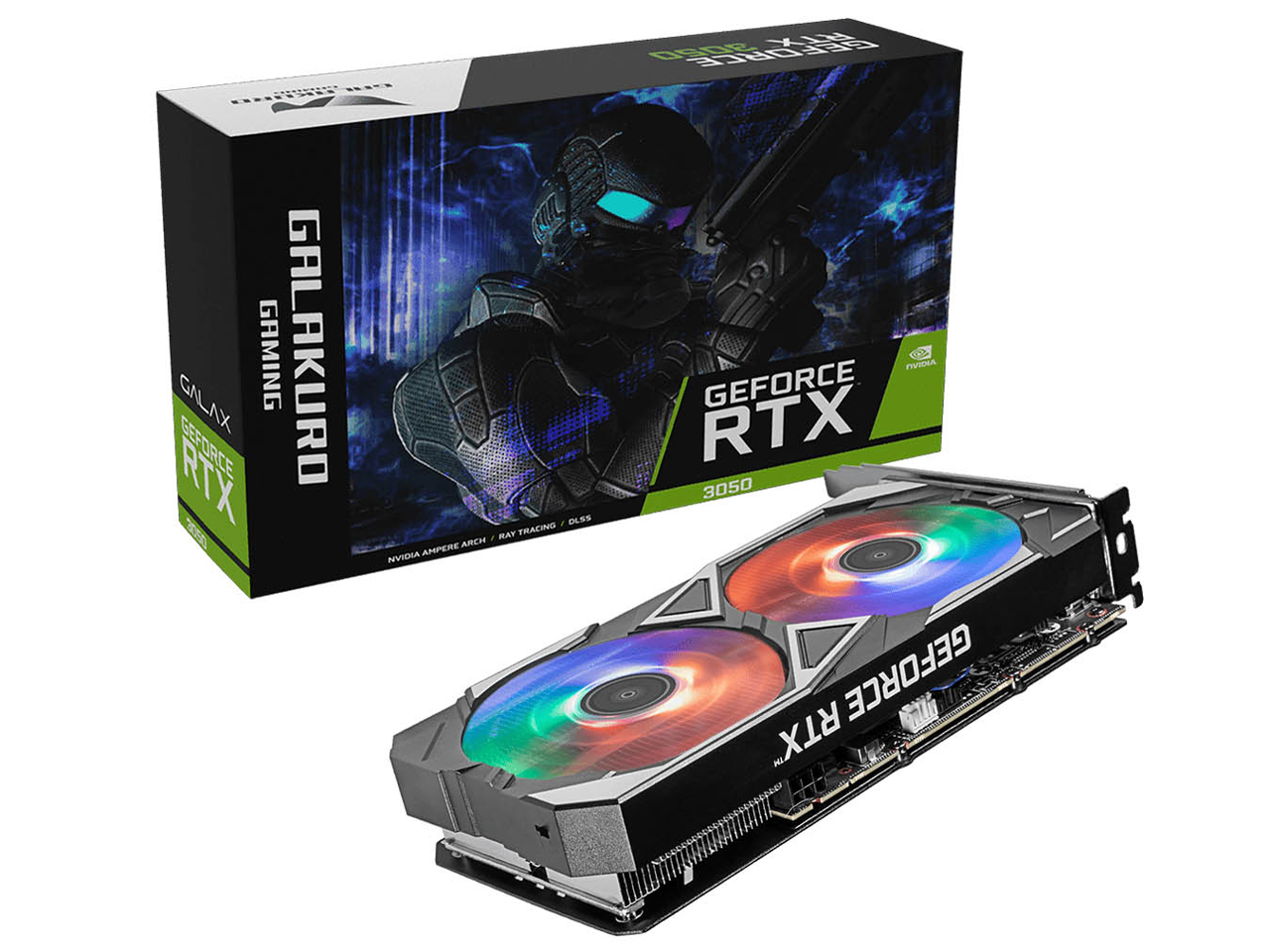 GALAKURO GAMING GG-RTX3050-E8GB/EX/DF [PCIExp 8GB] �̐��i�摜