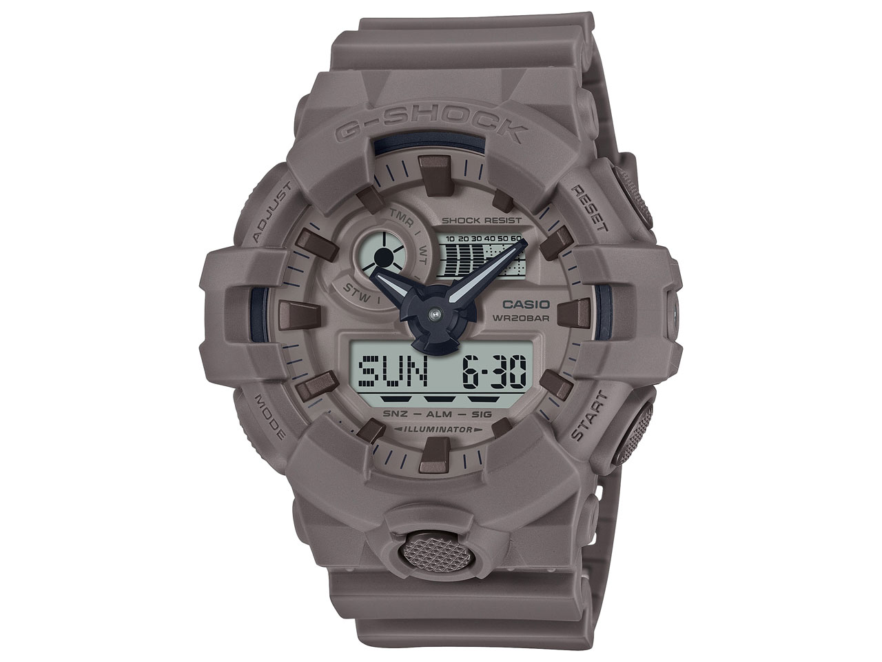 G-SHOCK Natural color�V���[�Y GA-700NC-5AJF �̐��i�摜