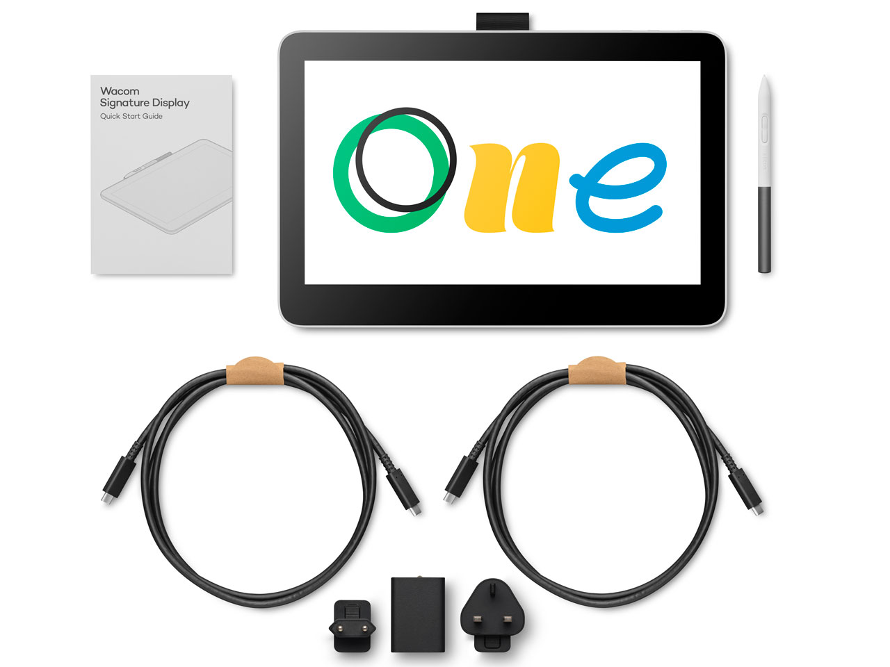 Wacom One �t���y���^�u���b�g 13 touch DTH134W4D [�z���C�g]