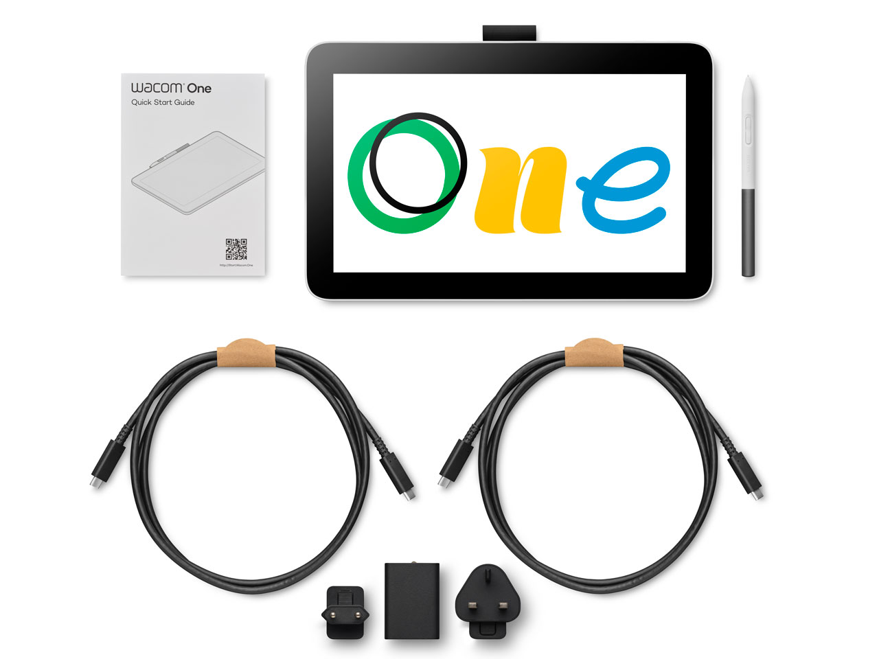 Wacom One �t���y���^�u���b�g 12 USB-C Cable DTC121W0D [�z���C�g]