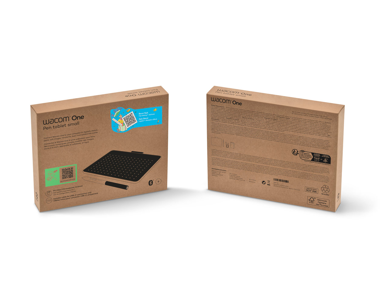 Wacom One �y���^�u���b�g small CTC4110WLW0D [�z���C�g]