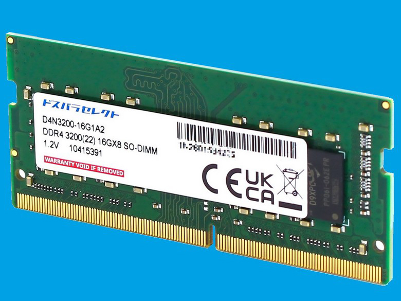 D4N3200-16G1A2 [SODIMM DDR4 PC4-25600 16GB] �̐��i�摜