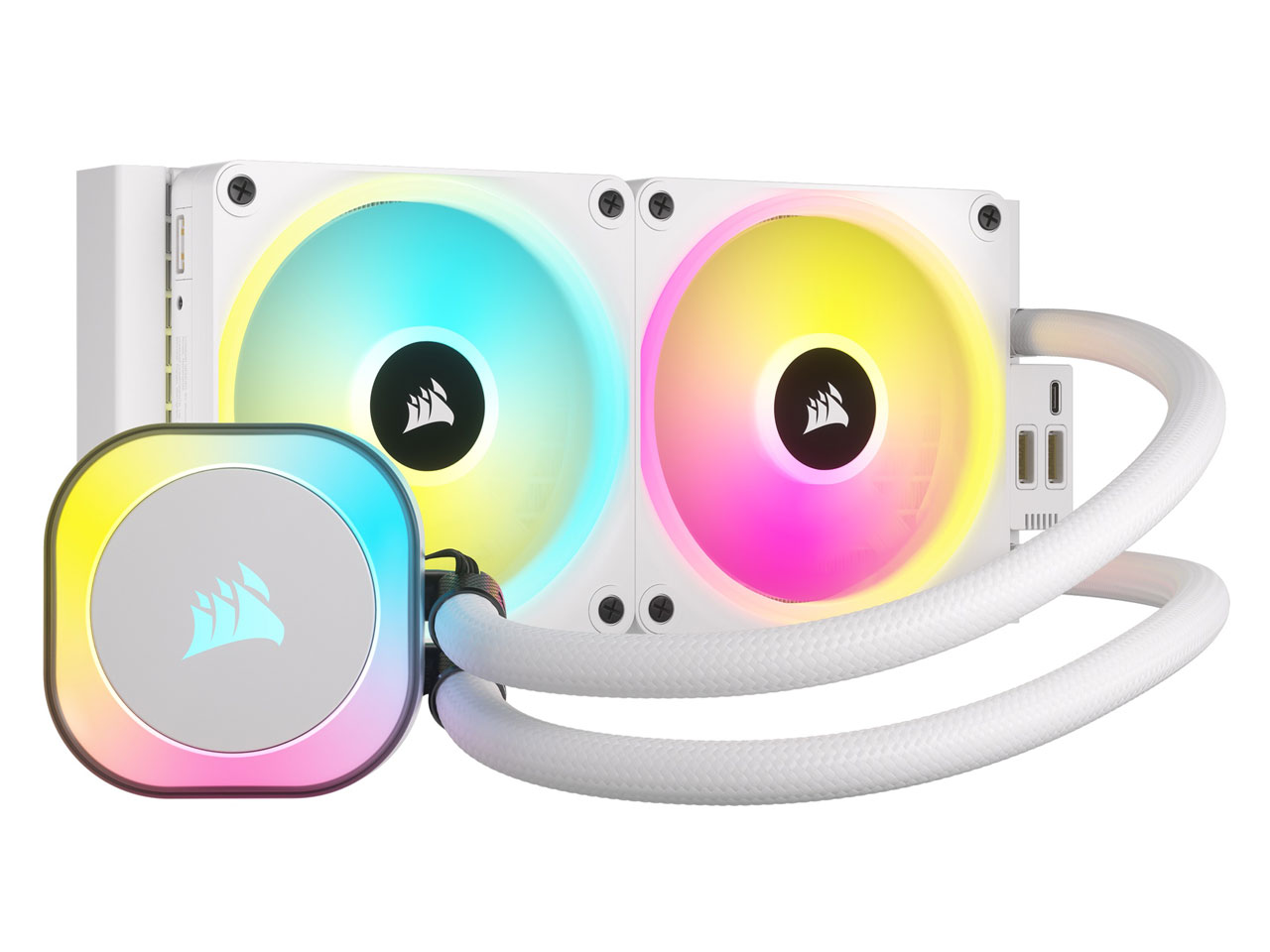 iCUE LINK H100i RGB WHITE CW-9061005-WW [�z���C�g] �̐��i�摜