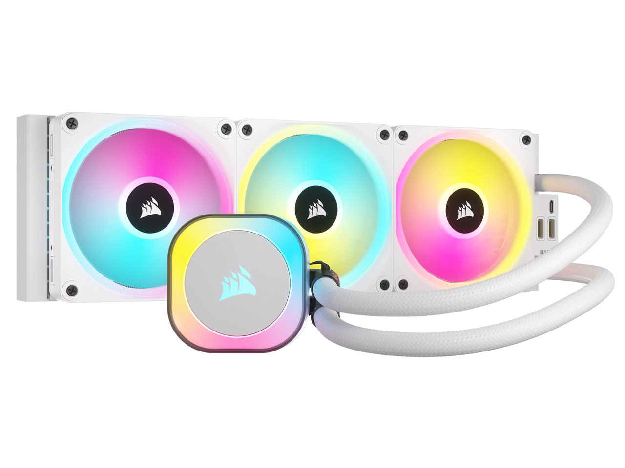 iCUE LINK H150i RGB WHITE CW-9061006-WW [�z���C�g] �̐��i�摜