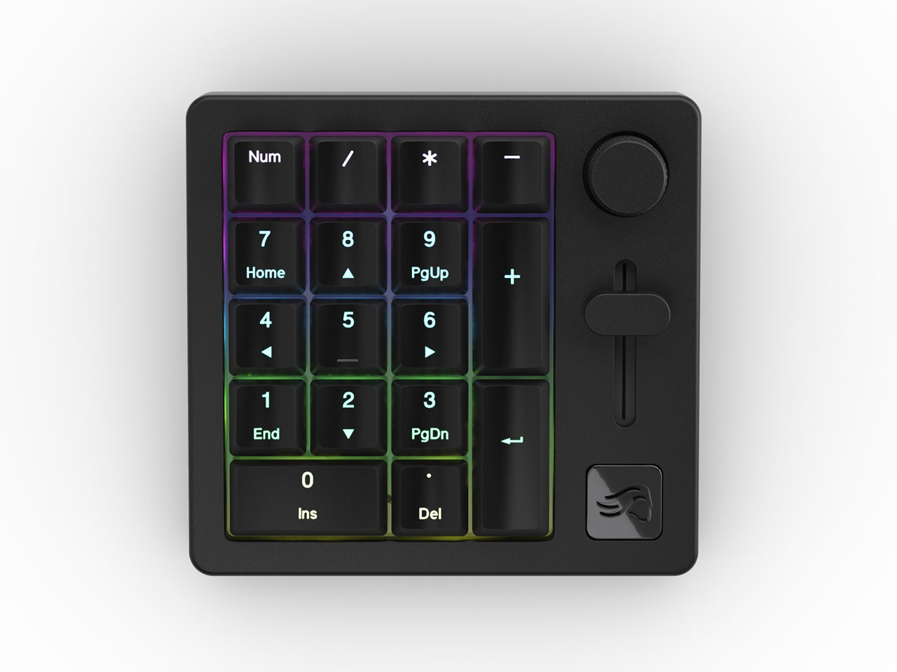 Glorious Numpad Prebuilt GLO-GMMK-NP-FOX-B [Black Slate] �̐��i�摜
