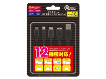 �}���`�Q�[��USB�[�d�P�[�u�� V4(�e�@��p) CC-MLM4S-BK [1m] �̐��i�摜