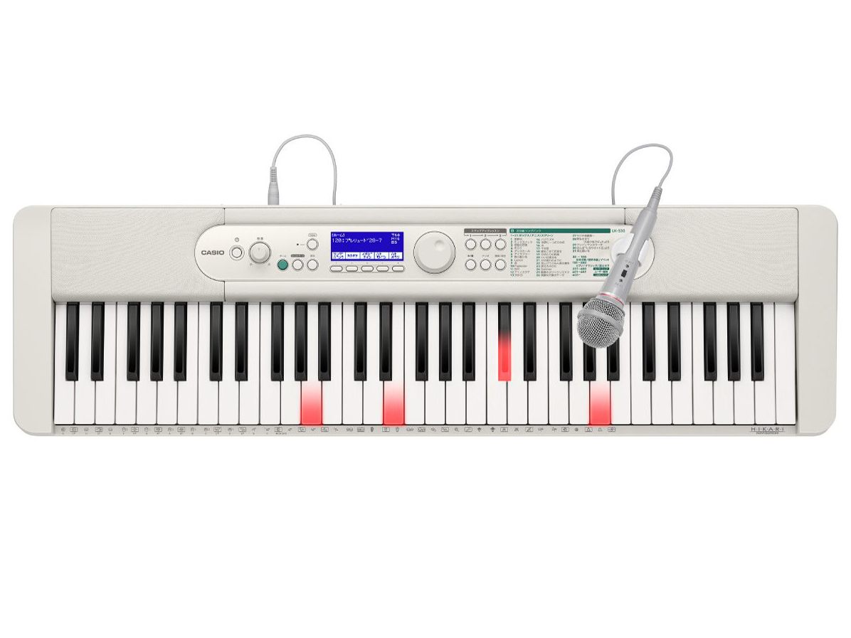 お歳暮 のし カシオ Casiotone 光ナビゲーションキーボード LK-530 [ホワイト 鍵盤楽器
