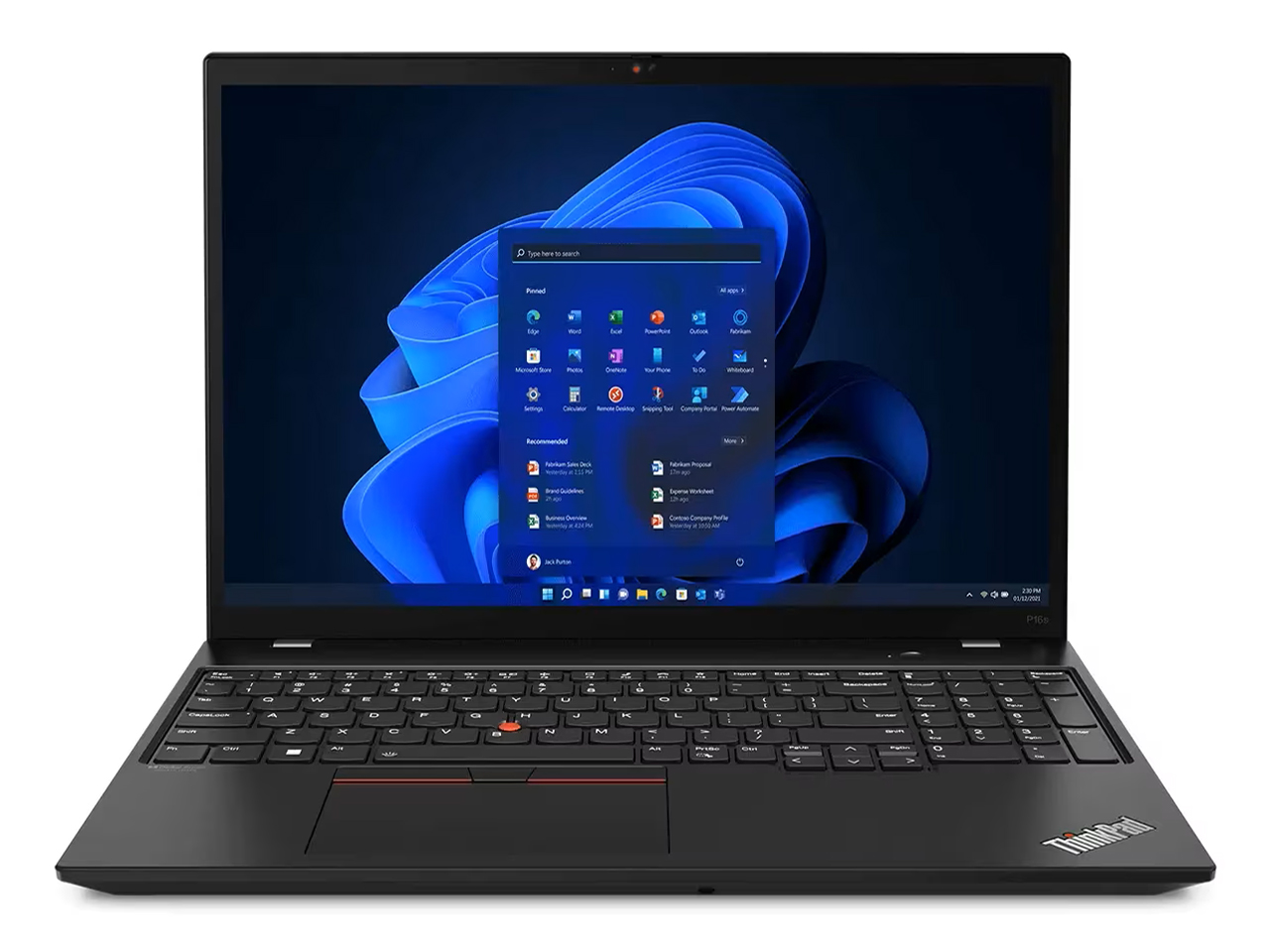 ThinkPad P16s Gen 2 AMD 21KA0001JP [�u���b�N] �̐��i�摜