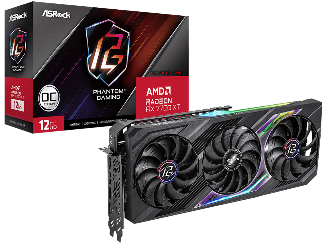Radeon RX 7700 XT Phantom Gaming 12GB OC [PCIExp 12GB] �̐��i�摜