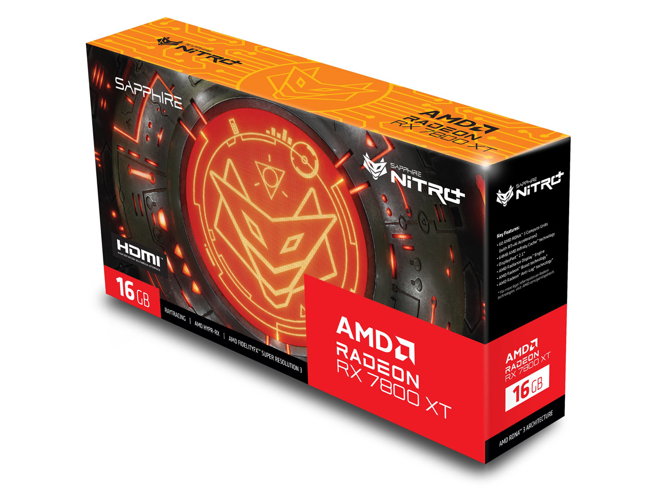 SAPPHIRE NITRO+ Radeon RX 7800 XT GAMING OC 16GB GDDR6 [PCIExp 16GB]