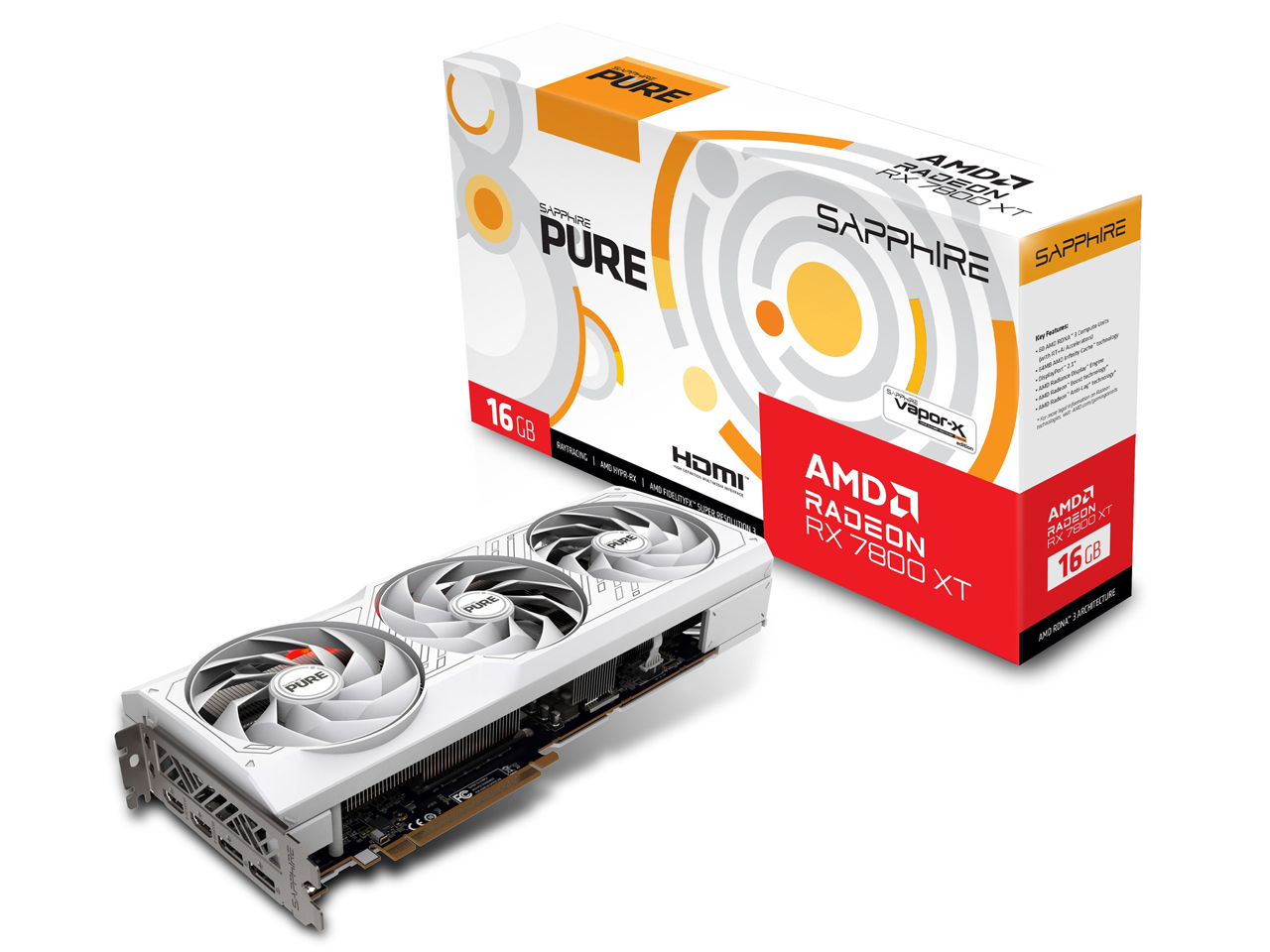 SAPPHIRE PURE Radeon RX 7800 XT GAMING OC 16GB GDDR6 [PCIExp 16GB] �̐��i�摜