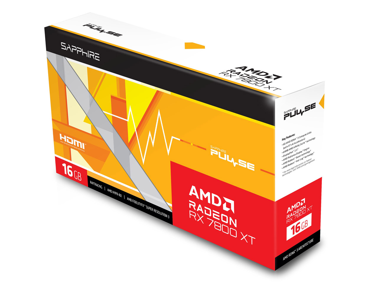 SAPPHIRE PULSE Radeon RX 7800 XT GAMING 16GB GDDR6 [PCIExp 16GB]