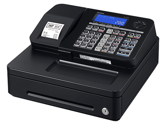 CASIO SR-S200-WE 電子レジスター ホワイト レジ 店舗用品 軽減税率対応】カシオ計算機 電子レジスター SR-S200-WE