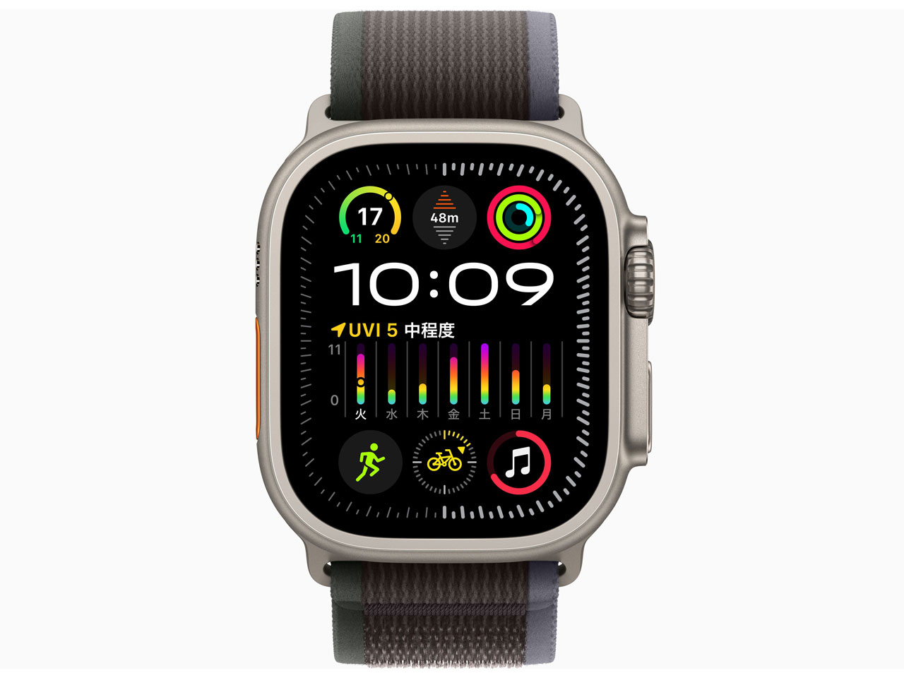 Apple Watch Ultra 2 GPS+Cellular���f�� 49mm MRF53J/A [�u���[/�u���b�N�g���C�����[�v S/M]