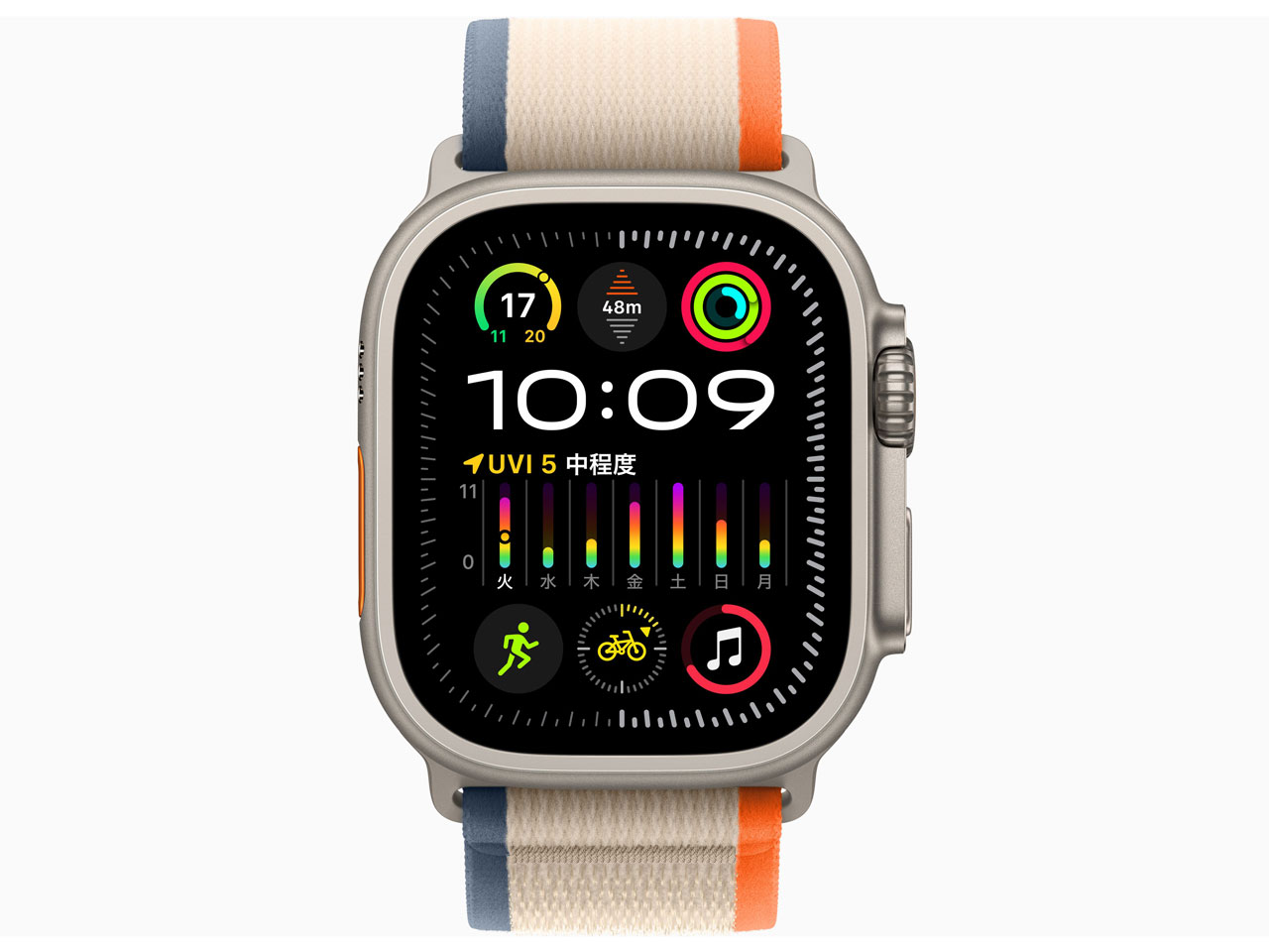 Apple Watch Ultra 2 GPS+Cellular���f�� 49mm MRF13J/A [�I�����W/�x�[�W���g���C�����[�v S/M]