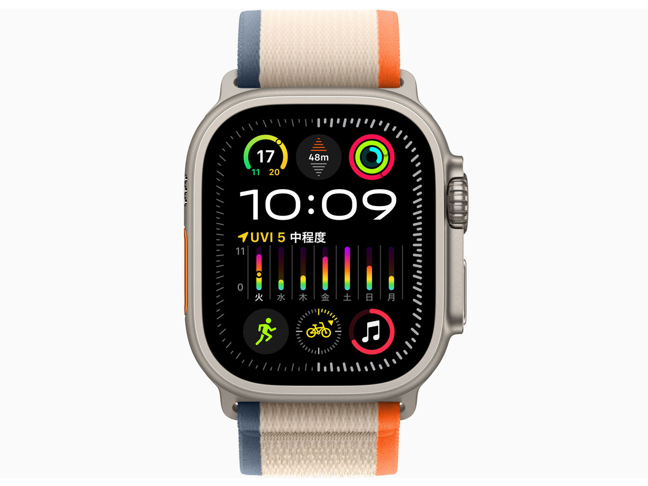 Apple Watch Ultra 2 GPS+Cellular���f�� 49mm MRF23J/A [�I�����W/�x�[�W���g���C�����[�v M/L]