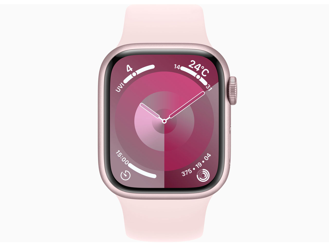 Apple Watch Series 9 GPS���f�� 41mm MR943J/A [�s���N/���C�g�s���N�X�|�[�c�o���h M/L]
