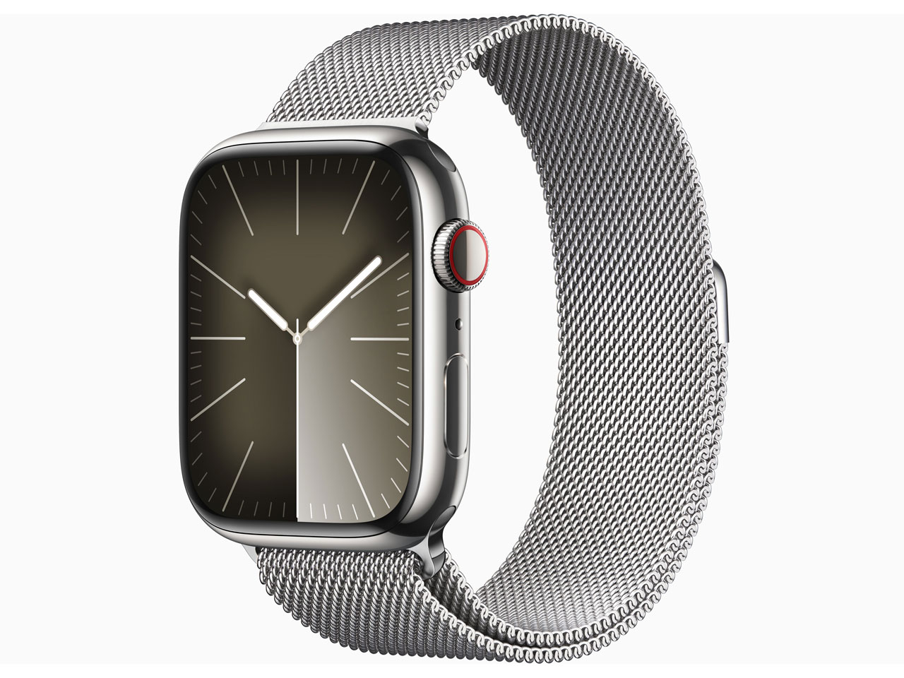 Apple Watch - 新年特価【極美品】Apple Watch 9 シルバーステンレスセルラー45mm Apple Apple Watch Series 9 GPS+Cellularモデル 45mm