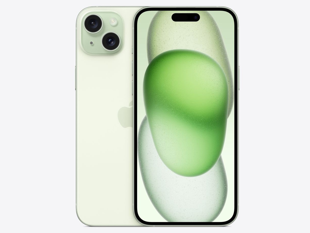iPhone 15 Plus 256GB �y�V���o�C�� [�O���[��] �̐��i�摜