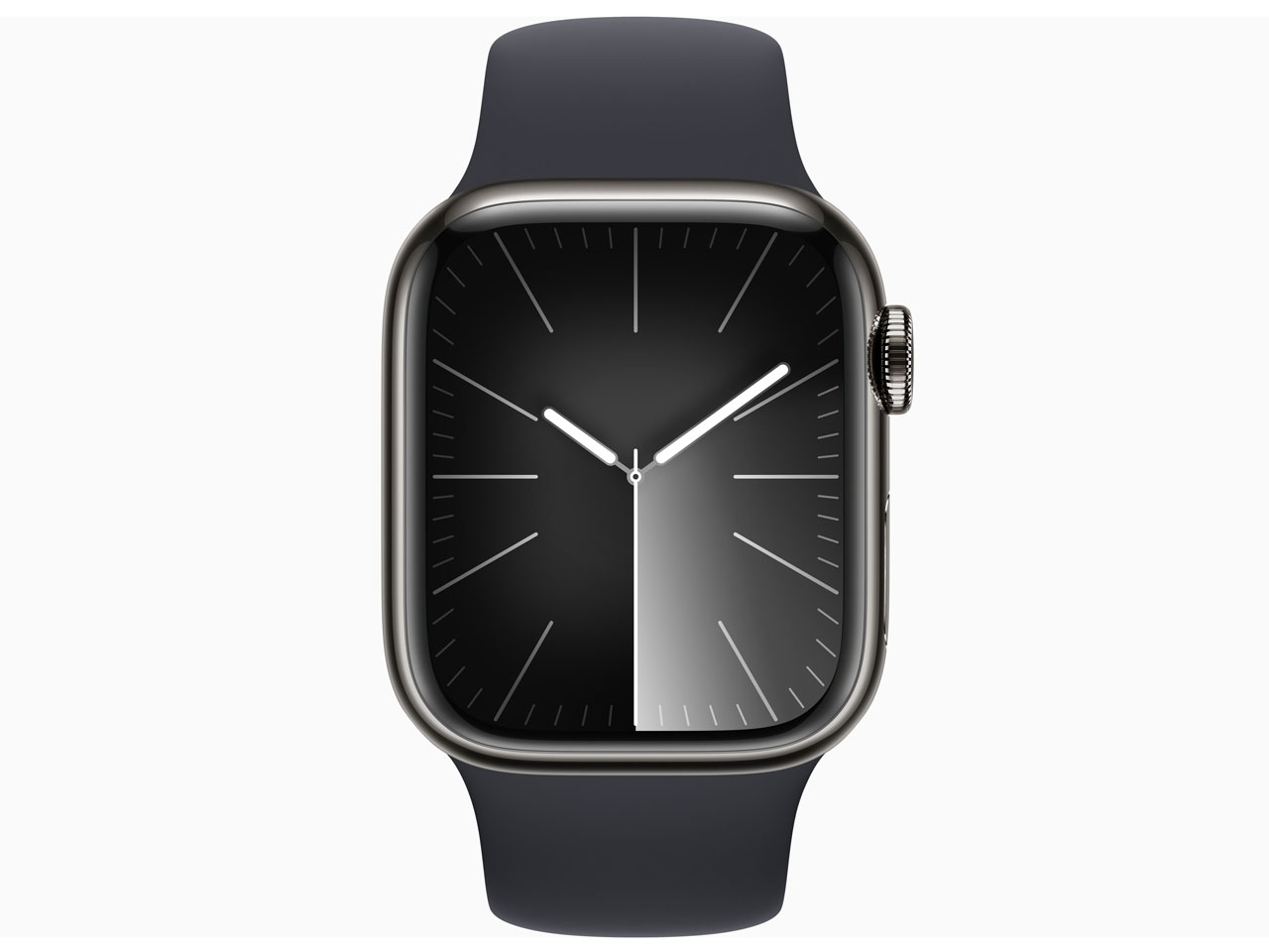 Apple Watch Series 9 GPS+Cellular���f�� 41mm MRJ93J/A [�O���t�@�C�g�X�e�����X�X�`�[���P�[�X/�~�b�h�i�C�g�X�|�[�c�o���h M/L]