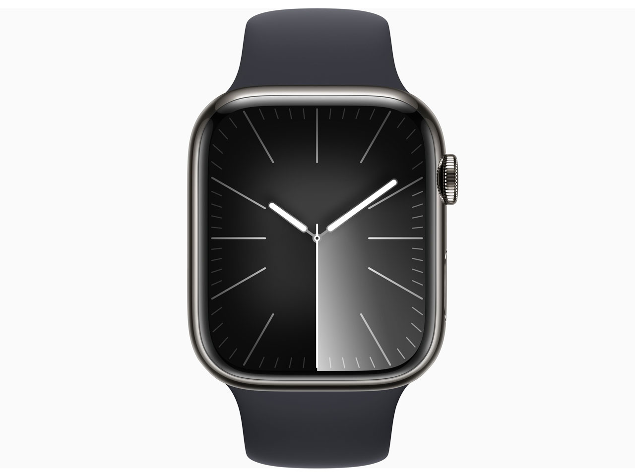 Apple Watch Series 9 GPS+Cellular���f�� 45mm MRMW3J/A [�O���t�@�C�g�X�e�����X�X�`�[���P�[�X/�~�b�h�i�C�g�X�|�[�c�o���h M/L]