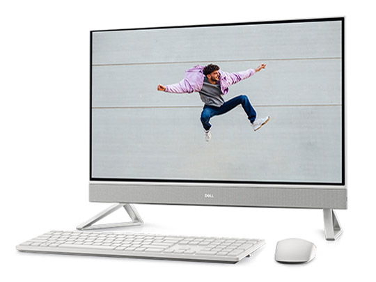 Inspiron 27 �I�[���C������ Core i7 1355U�E16GB�������E1TB SSD�E�^�b�`�p�l�����ځEOffice Personal 2021�t�E�g���C�A���O���X�^���h���f�� [�p�[���z���C�g] �̐��i�摜