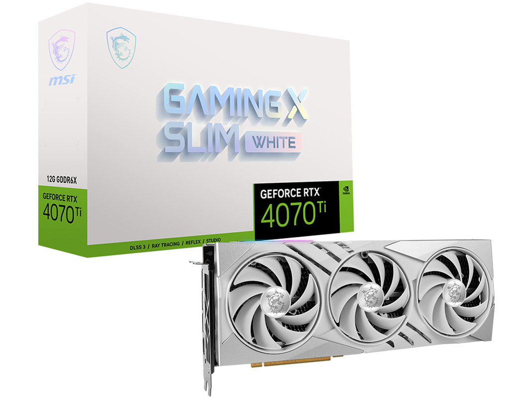 GeForce RTX 4070 Ti GAMING X SLIM WHITE 12G [PCIExp 12GB] �̐��i�摜