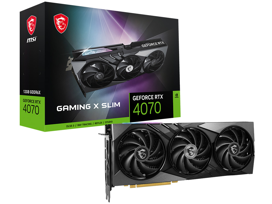 GeForce RTX 4070 GAMING X SLIM 12G [PCIExp 12GB] �̐��i�摜