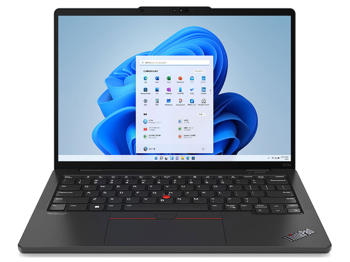 ThinkPad X13s Gen 1 Snapdragon 8cx Gen 3�E16GB�������[�E512GB SSD�E13.3�^WUXGA�t������ 21BX001XJP SIM�t���[ [�T���_�[�u���b�N] �̐��i�摜
