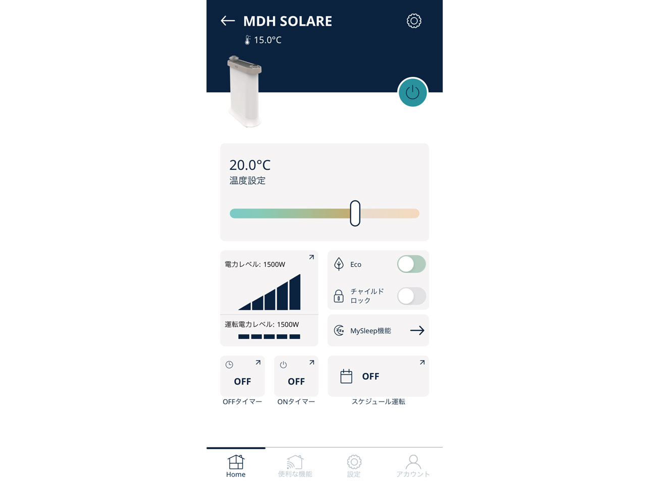 �}���`�_�C�i�~�b�N�q�[�^�[ �\���[�� IDH15WIFI-WB [�s���A�z���C�g+�x�[�W��]