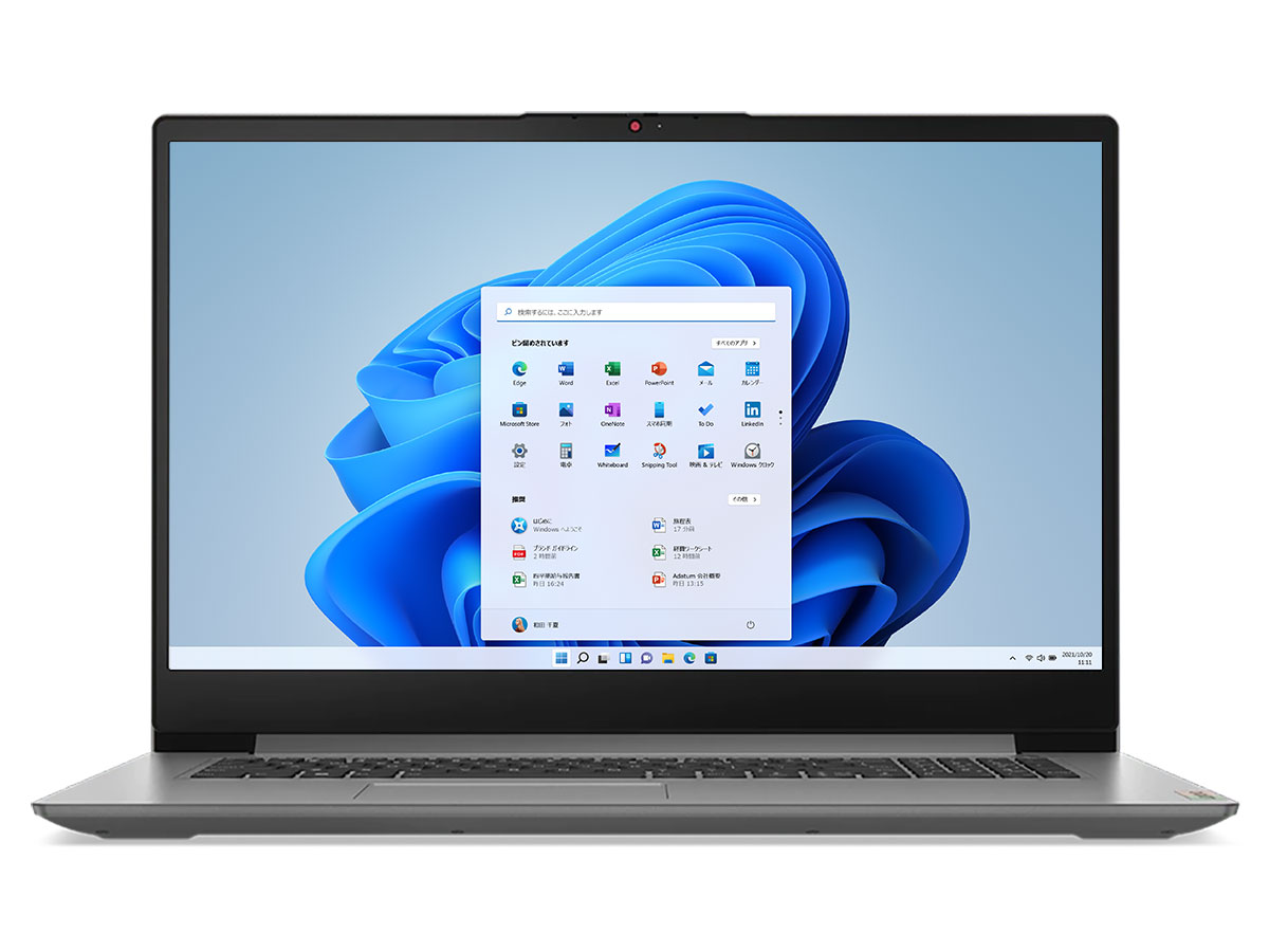 IdeaPad Slim 370i Core i7 1255U�E16GB�������[�E512GB SSD�E17.3�^�t��HD�t������ 82RL008QJP [�A�[�N�e�B�b�N�O���[] �̐��i�摜