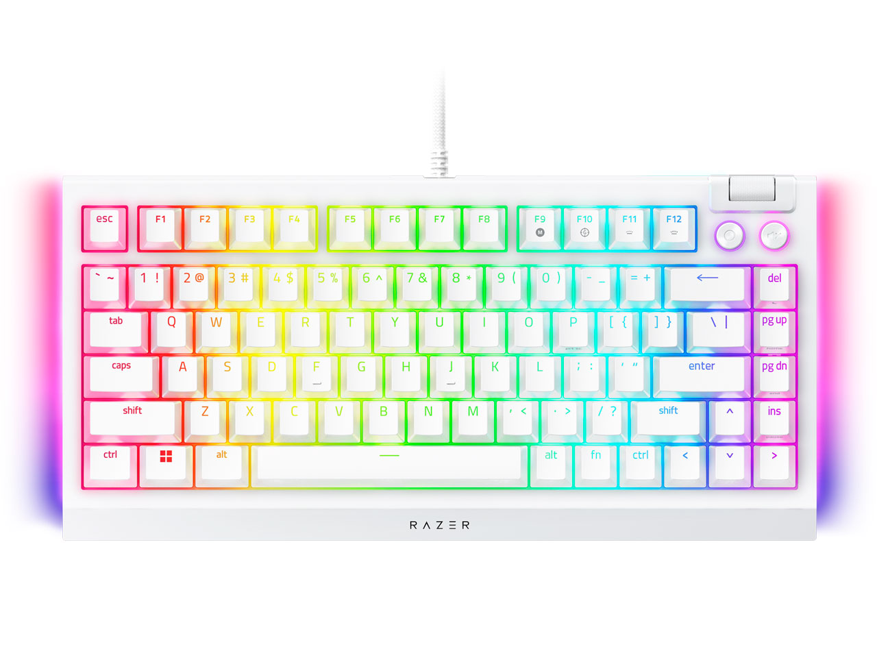 BlackWidow V4 75% RZ03-05001700-R3M1 [�z���C�g] �̐��i�摜