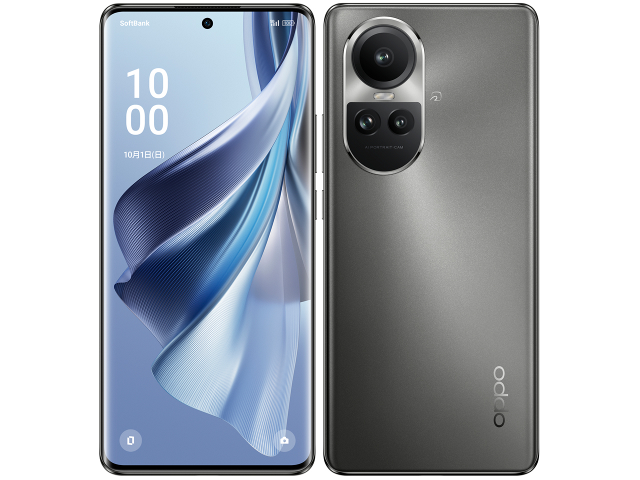 OPPO Reno10 Pro 5G SoftBank [�V���o�[�O���[] �̐��i�摜