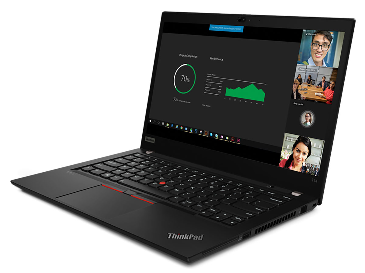 ThinkPad T14 Gen 2 Core i7 1185G7�E16GB�������[�E512GB SSD�E14�^UHD�t������ 20W0S23H00 [�u���b�N] �̐��i�摜