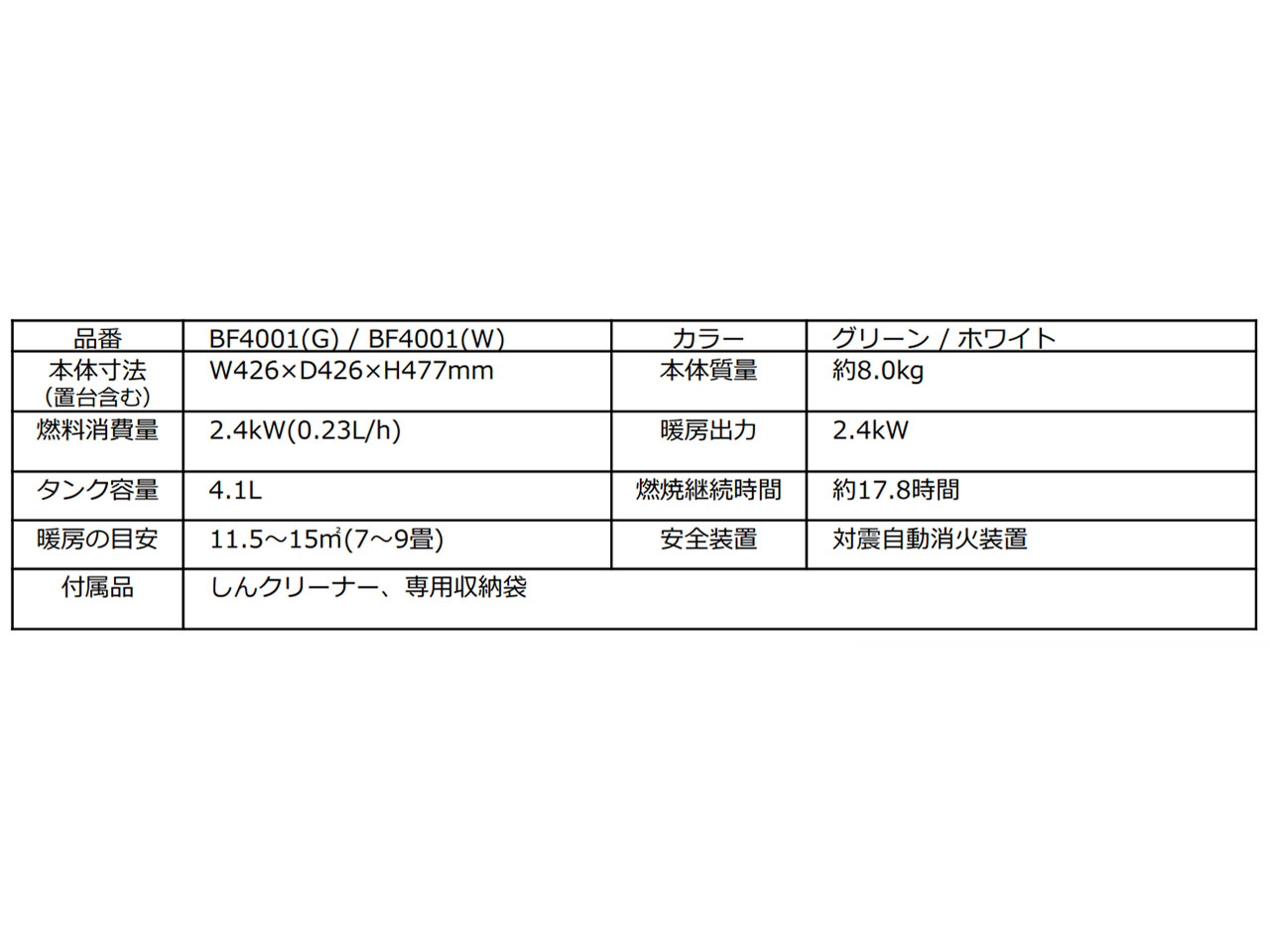 Aladdin �u���[�t���[���N�b�J�[ BF4001(W) [�z���C�g]