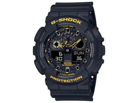 G-SHOCK Caution Yellow�V���[�Y GA-100CY-1AJF �̐��i�摜
