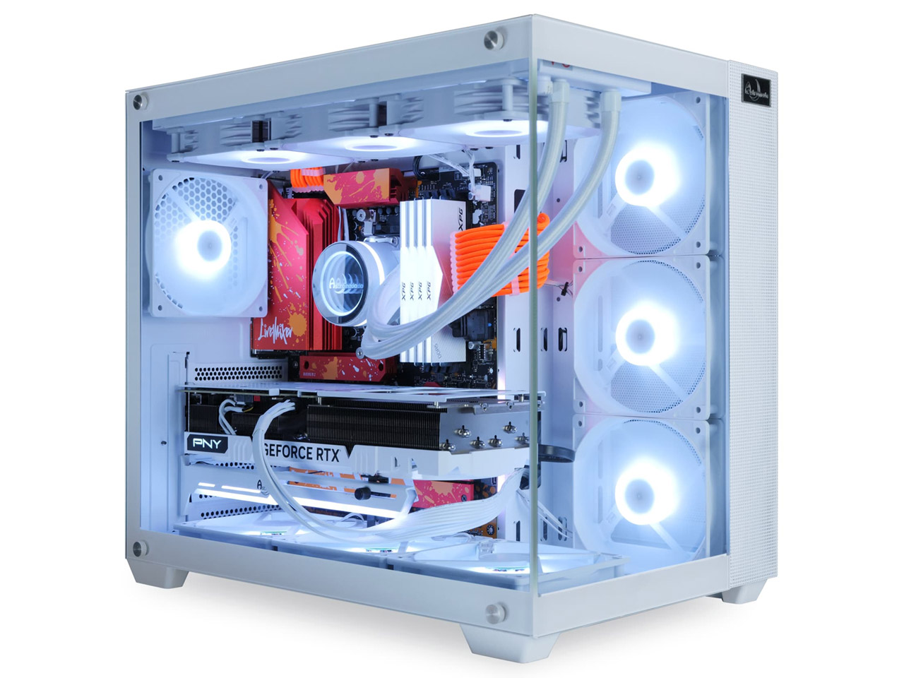 ASTROMEDA STREAMER Ryzen 9 7950X3D/RTX 4090/32GB������ [�z���C�g�E�I�����W] �̐��i�摜