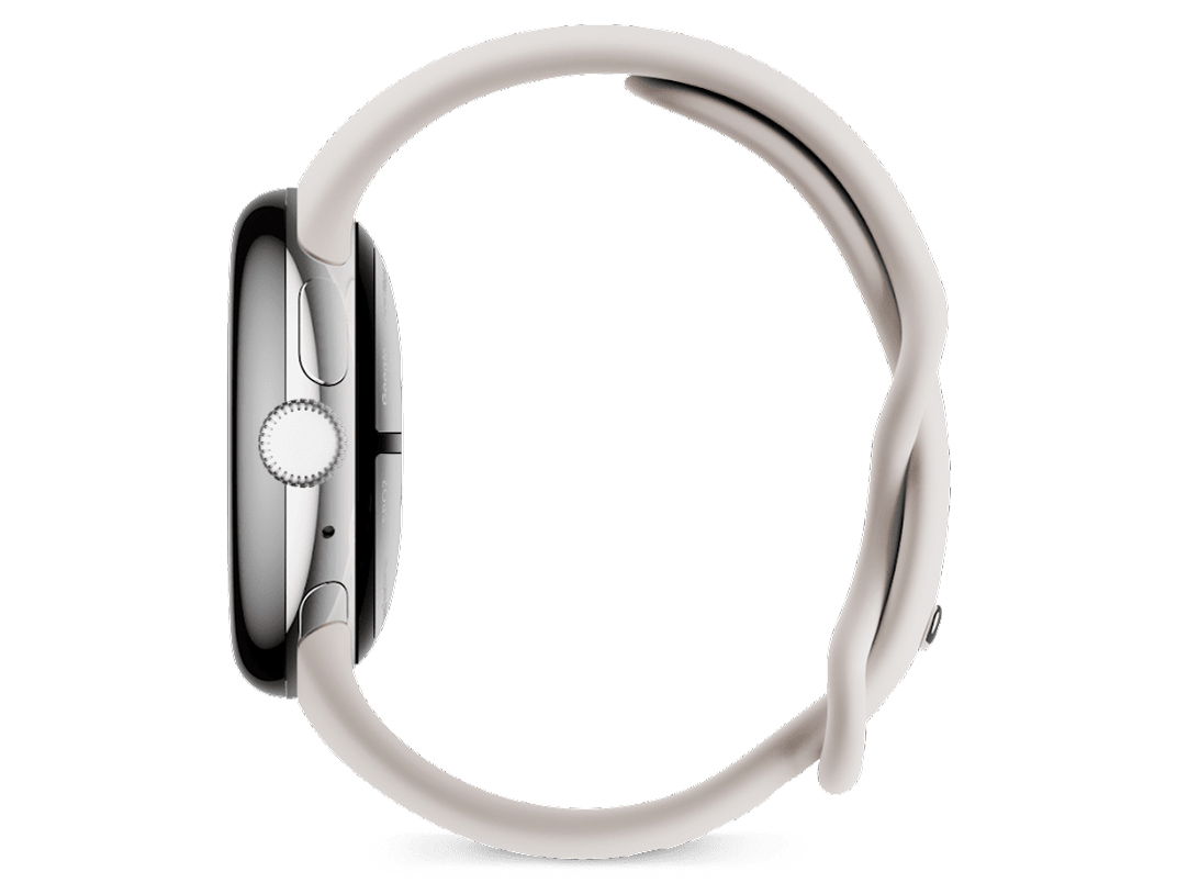 Pixel Watch 2 Wi-Fi���f�� GA05031-GB [Polished Silver �A���~�P�[�X/Porcelain �A�N�e�B�u �o���h]