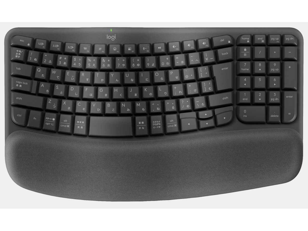 むいかさま専用 ほぼ新品　ロジクールWAVE KEYS wave-keys-top-graphite-gallery