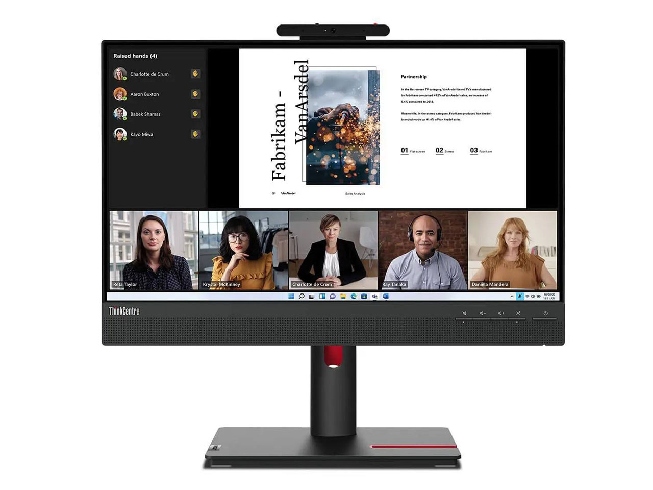 ThinkCentre Tiny-in-One 22 Gen5 12N9GAR1JP [21.5�C���` ��] �̐��i�摜