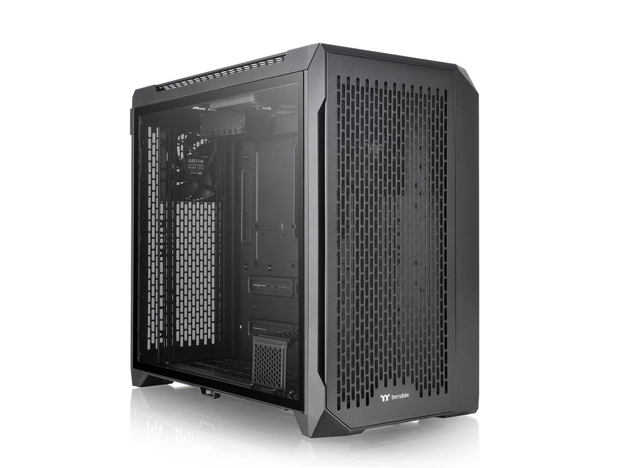 Thermaltake PCケース ブラック X7 M7-900 HYTE PCケース Y70 ブラック 独自のピラーレス式パノラマ強化