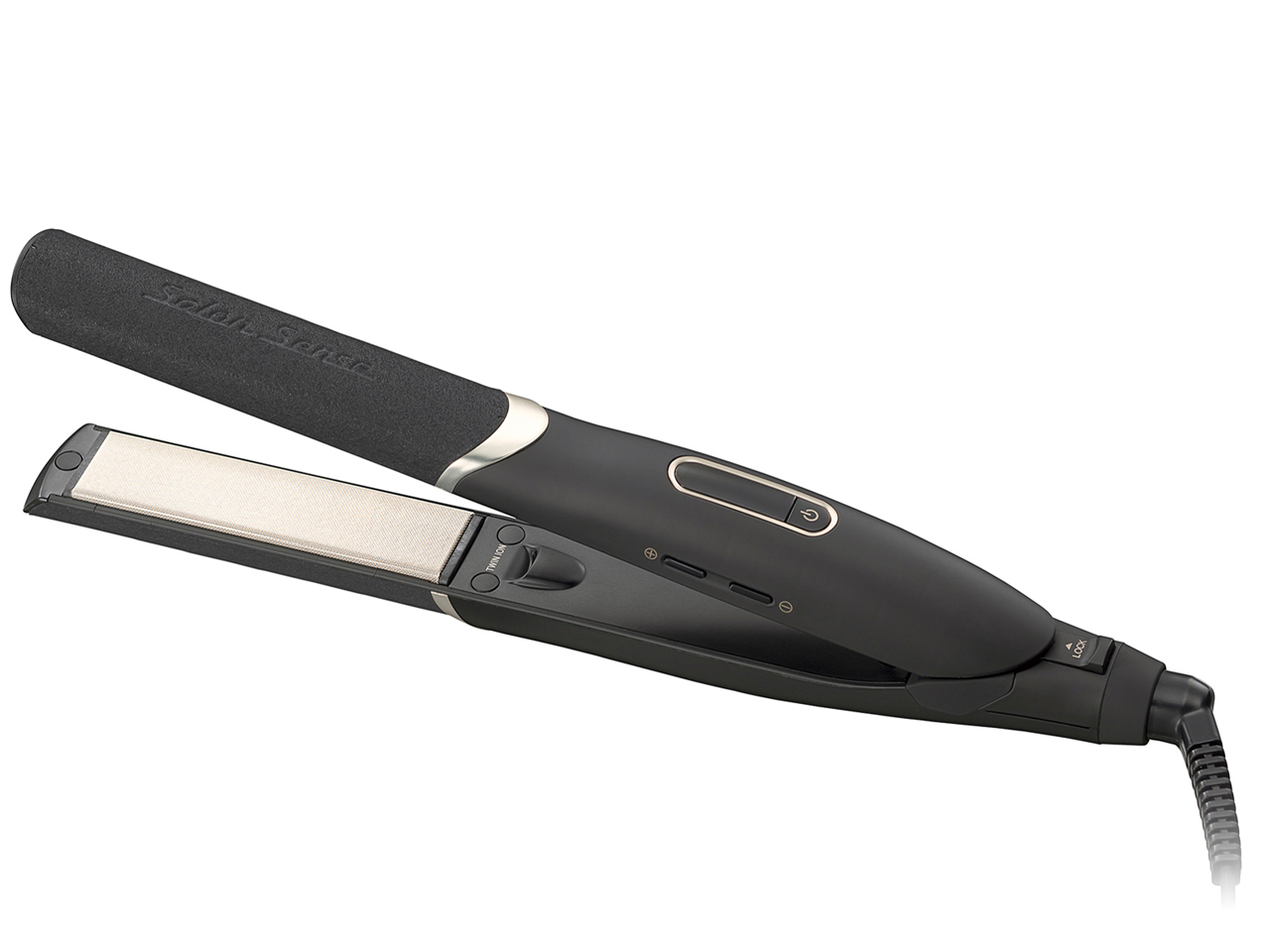 Salon Sense ストレートヘアアイロン KHS-8770K　新品 コイズミ Salon Sense KHS-8770/K [ブラック] 価格比較 - 価格.com