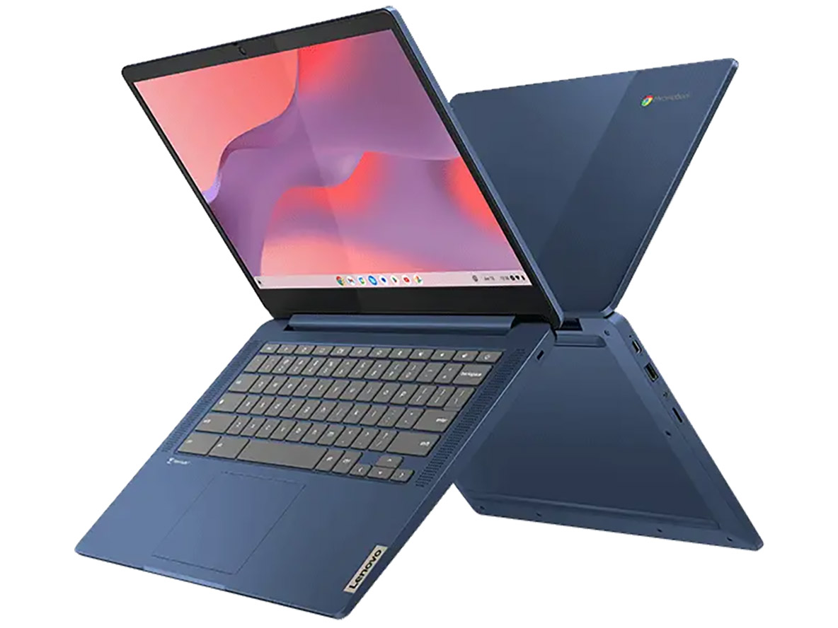 IdeaPad Slim 3 Chromebook Gen 8 Chrome OS�EMediaTek Kompanio 520�E4GB�������[�E64GB eMMC�E14�^�t��HD�t������ �}���`�^�b�`�Ή� 82XJ002SJP [�A�r�X�u���[] �̐��i�摜