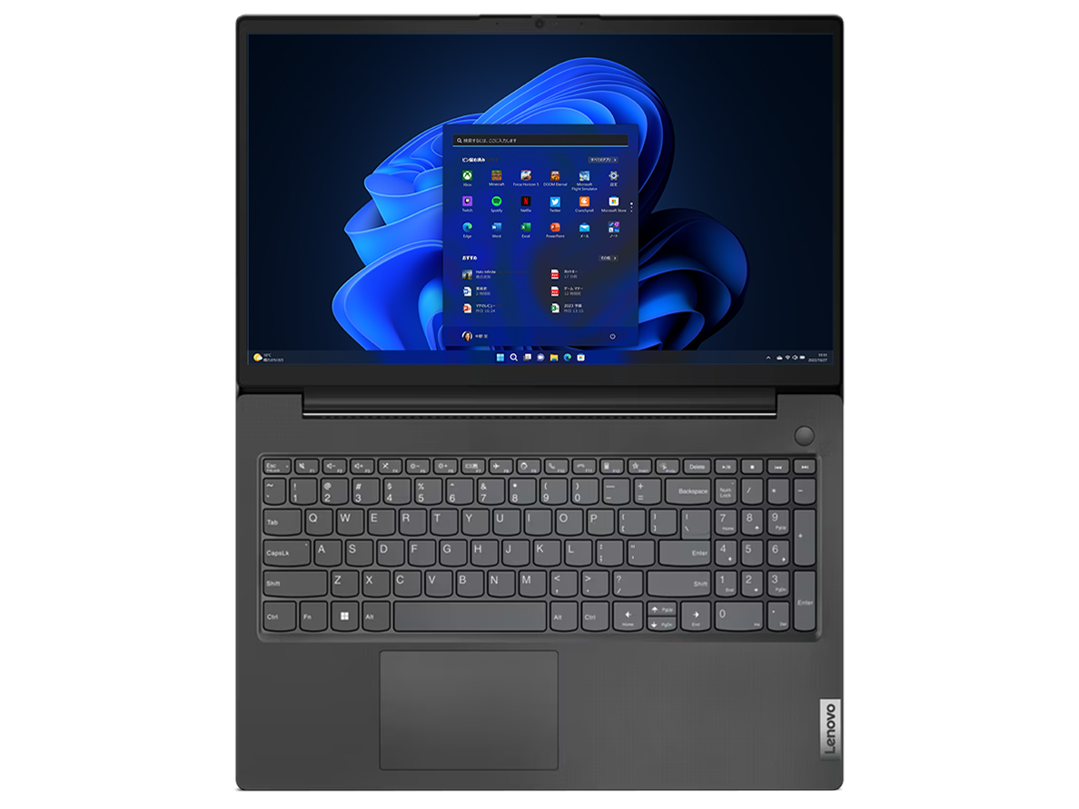 Lenovo V15 Gen 4 AMD Windows 11 Pro�ERyzen 5 7530U�E8GB�������[�E512GB SSD�E15.6�^�t��HD�t������ 82YY000EJP [�u���b�N]