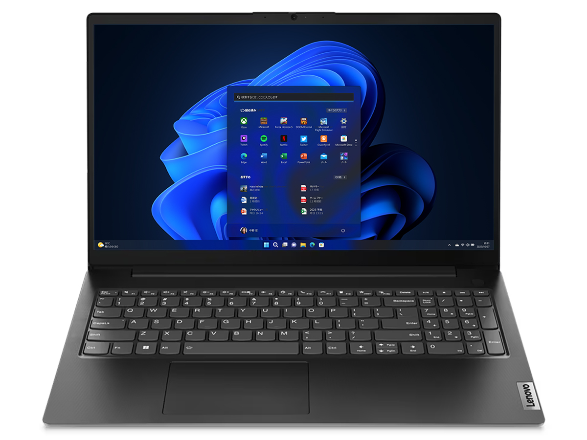 Lenovo V15 Gen 4 AMD Windows 11 Pro�ERyzen 5 7530U�E8GB�������[�E512GB SSD�E15.6�^�t��HD�t������ �I�t�B�X�t�� 82YY000FJP [�u���b�N]